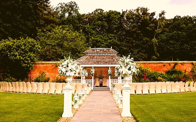 Wokingham Wedding Venue Easthampstead Park featuring the outdoor Wedding Pavilion